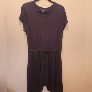 Simply Vera Vera Wang Black Adjustable Drawstring Dress Size L